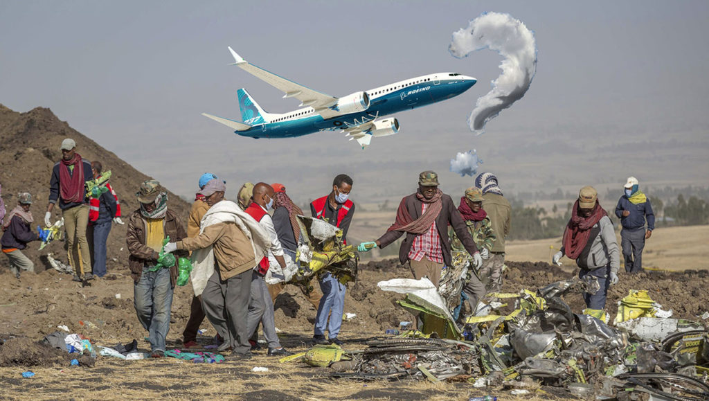 157 شخصاً ضحايا طائرة »بوينغ« 737 ماكس 8 الأثيوبية المنكوبة