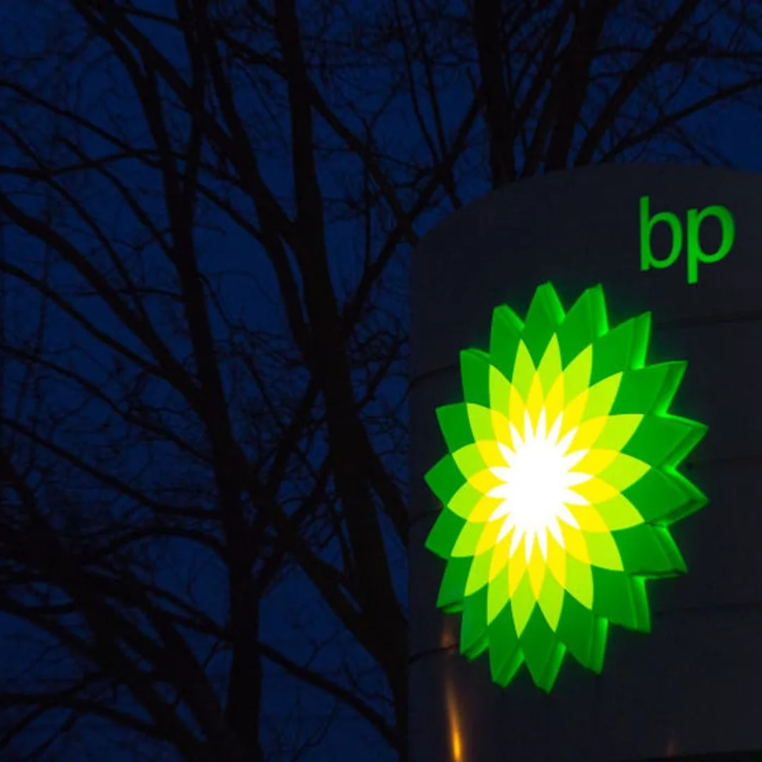 BP Gas Station Road Sign