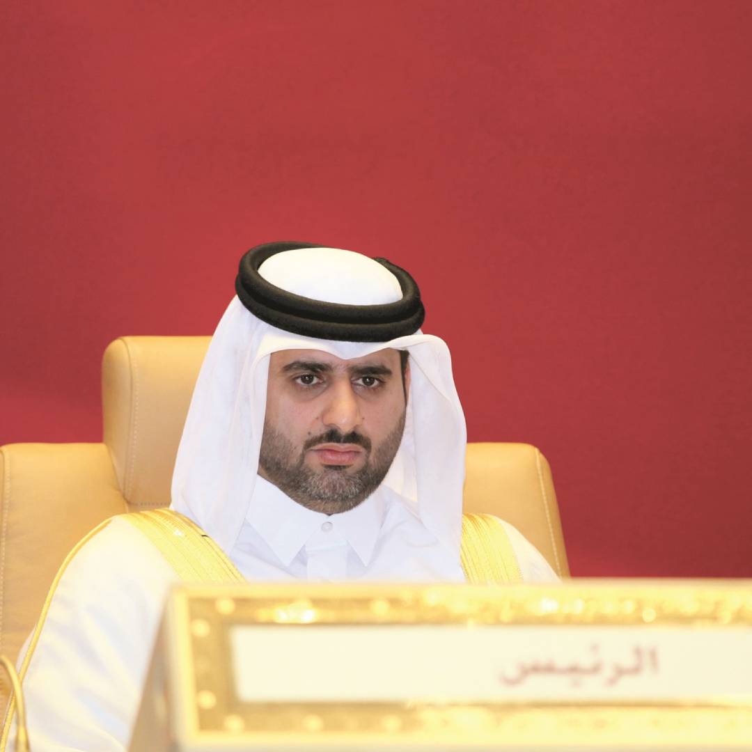 Sheikh Bandar bin Muhammad bin Saud Al Thani sitting on a chair.