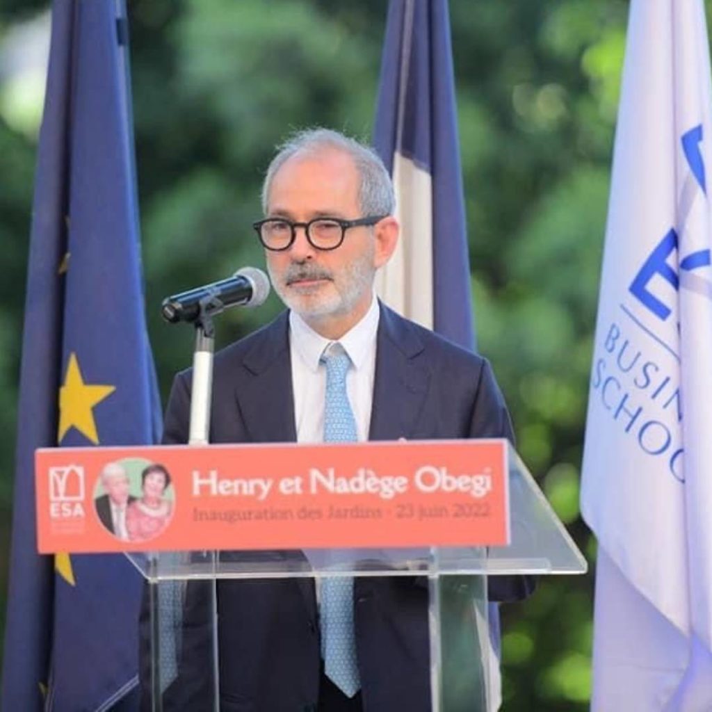 ESA inaugurates henry and nadege OBEGI gardens