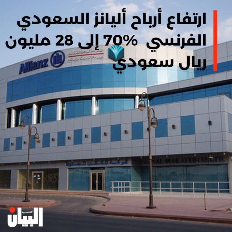 ارتفاع أرباح أليانز السعودي الفرنسي 70 إلى 28 مليون ريال سعودي
