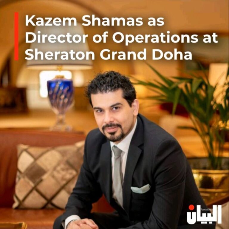 Kazem Shamas as Director of Operations at Sheraton Grand Doha