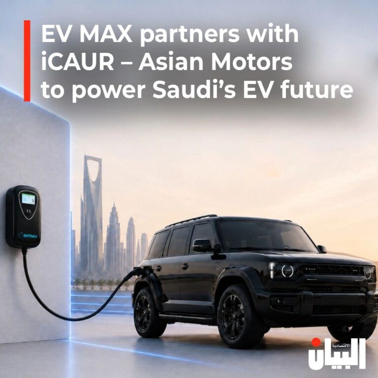 EV MAX partners with iCAUR – Asian Motors to power Saudi’s EV future